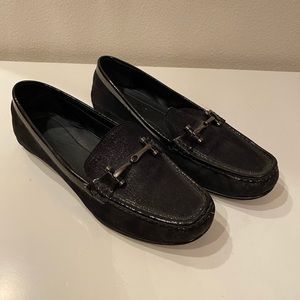 Donald J Pliner black flats